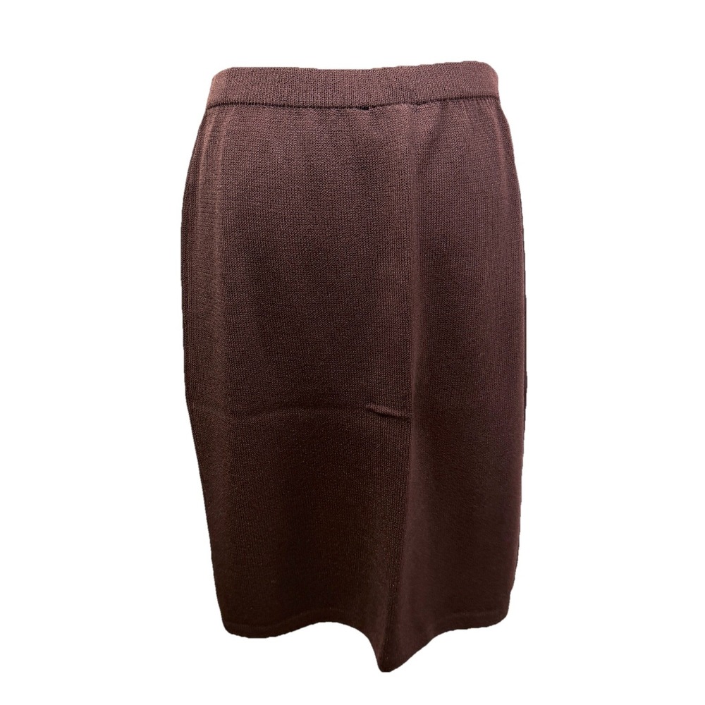 St. John Brown 3 Piece Santana Knit Skirt Set‎ Women's Size 12/2/P - Picture 8 of 16
